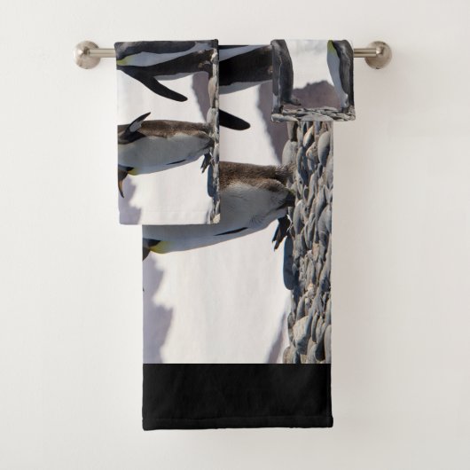König Pinguine in Südgeorgien Badhandtuch Set (Insitu)