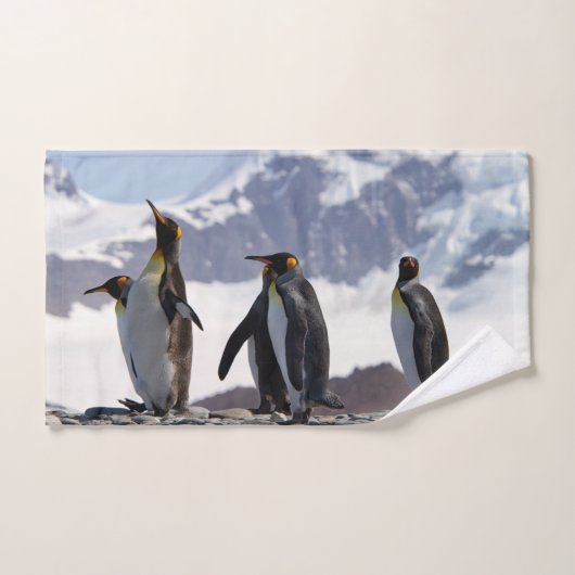 König Pinguine in Südgeorgien Badhandtuch Set (Handtuch)