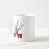 König Pins Bowling Kaffeetasse (Vorderseite Links)