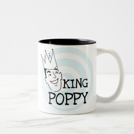 König Poppy T-shirts und Geschenke Zweifarbige Tasse (Rechts)
