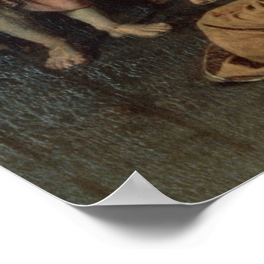 König Priam bettelte Achilles für die Rückkehr Poster (Ecke)