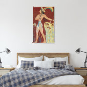 König Priester oder Prinz mit Lilien Leinwanddruck (Insitu (Schlafzimmer))