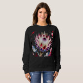 König Protea Exotische Wasserfarben-Botanik Sweatshirt (Vorne ganz)