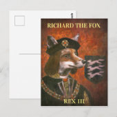 König Richard der Dritte Fuchs Postkarte (Vorne/Hinten)