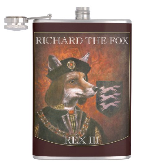 König Richard der Dritte Fuchsflasche Flachmann (Geöffnet)