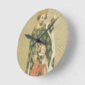 König Richard II (1367-1400) mit seinem Vater Edwa Runde Wanduhr (Winkel)