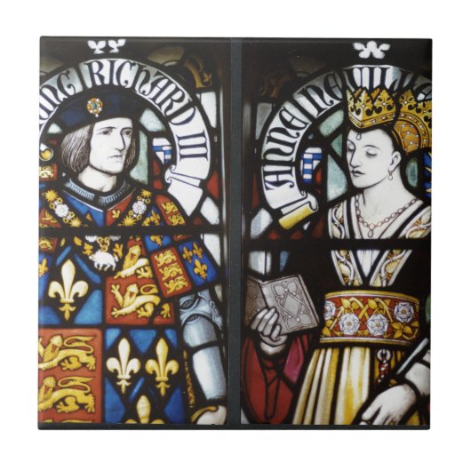König Richard III und Königin Anne von England Fliese (Vorderseite)