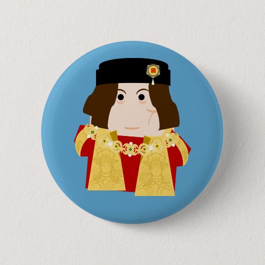 König Richard III. von England Button (Vorderseite)