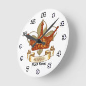 König Runde Wanduhr (Winkel)