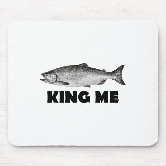 König Salmon Fischen Mousepad (Vorne)