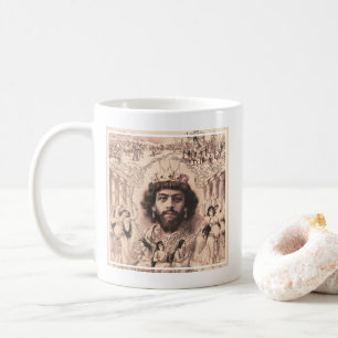 König Salomo umgeben von tanzenden Mädchen Kaffeetasse