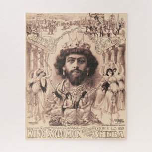 König Salomo umgeben von tanzenden Mädchen Puzzle