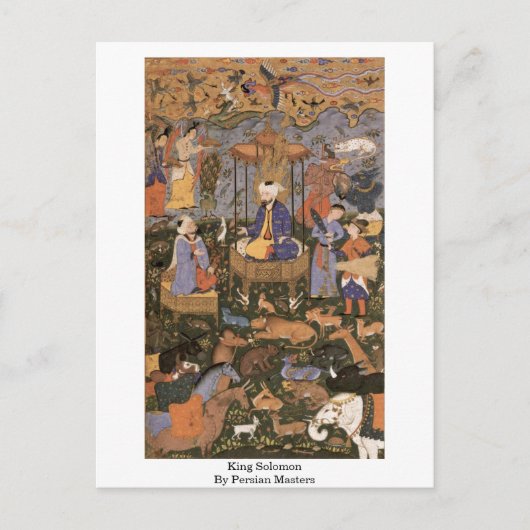 König Salomon von Persermeistern Postkarte (Vorderseite)