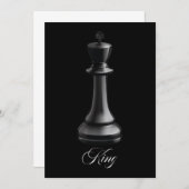 König Schachstück Halloween Kostümschach Lover Dankeskarte (Vorne/Hinten)
