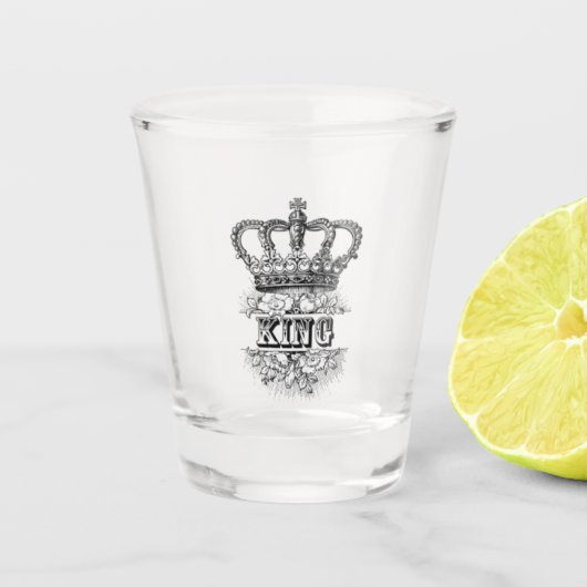 König Schnapsglas (Vorderseite)