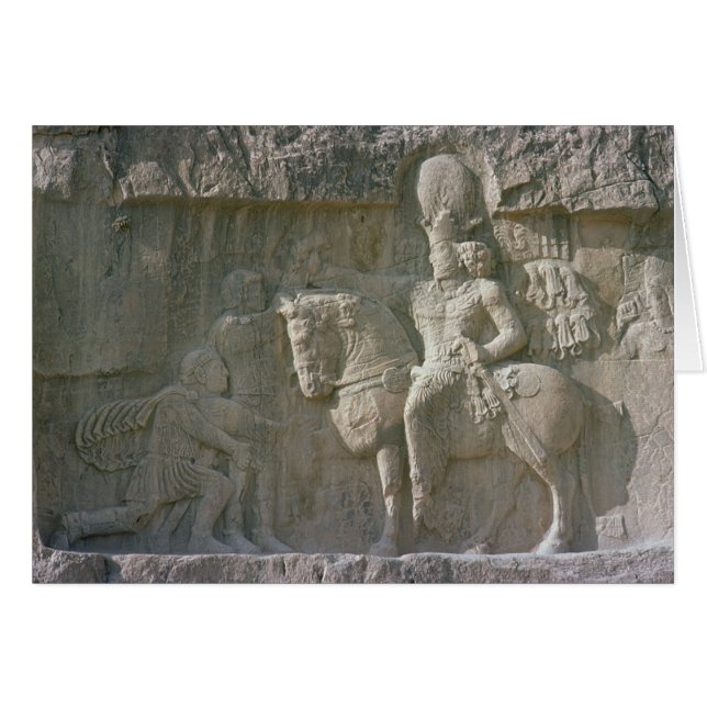 König Shapur I und Baldrian Sassanian (Vorderseite (Horizontal))