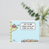 König sieht Dinge aus meiner Sicht Postkarte (Stehend Vorderseite)