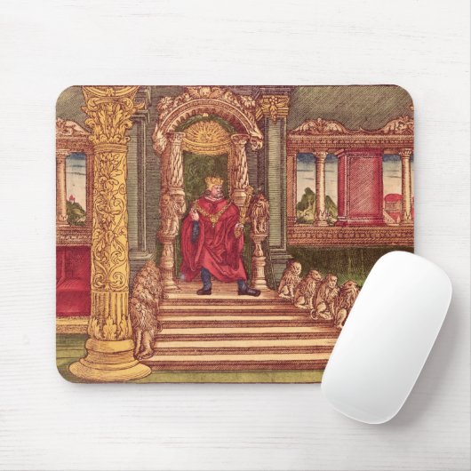 König Solomon auf seinem Thron, 1. Ausgabe Mousepad (Mit Mouse)