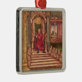 König Solomon auf seinem Thron, 1. Ausgabe Ornament Aus Metall (Rechts)