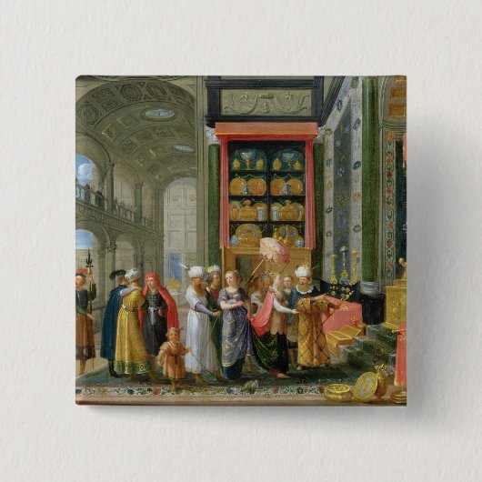 König Solomon und die Königin von Sheba Button (Vorderseite)