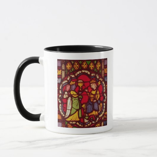 König Solomon und die Königin von Sheba, c.1270 Tasse (Links)