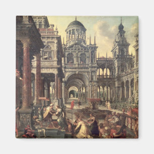 König Solomon und die Königin von Sheba Magnet