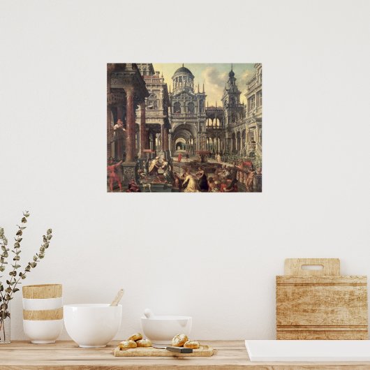 König Solomon und die Königin von Sheba Poster (Küche)