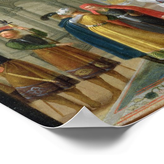 König Solomon und die Königin von Sheba Poster (Ecke)