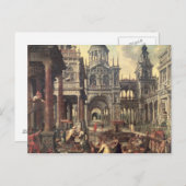 König Solomon und die Königin von Sheba Postkarte (Vorne/Hinten)