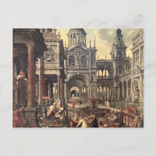 König Solomon und die Königin von Sheba Postkarte (Vorderseite)