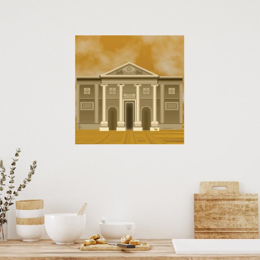 König Solomons Tempel Poster (Küche)