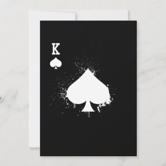 König Spade I kaufte dieses Hemd mit deinem Geld Einladung