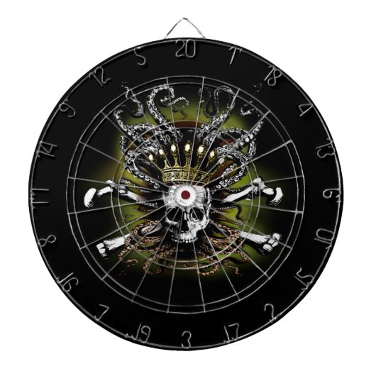 König Squid Skull Dartboard Dartscheibe (vorne)