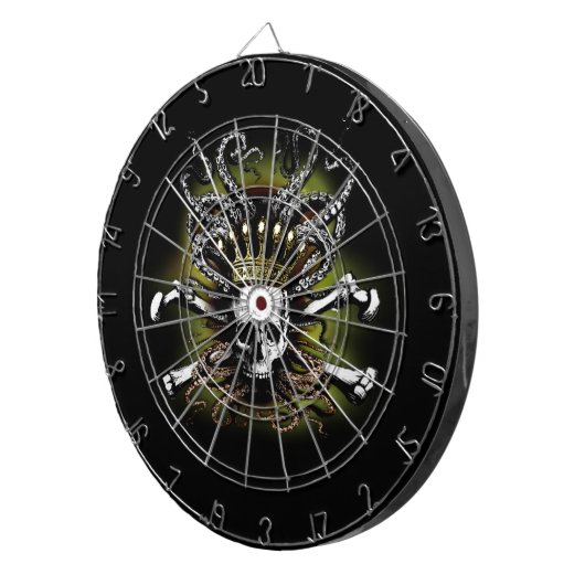 König Squid Skull Dartboard Dartscheibe (Vorderseite rechts)
