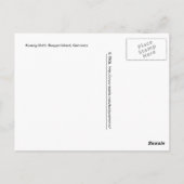 König Stuhl (König-Vorsitzender) Postkarte (Rückseite)