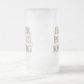 KÖNIG T - Shirt des BIER-PONG Mattglas Bierglas (Mittel)