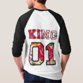 König Text Graffiti-Style-Lettering T-Shirt (Rückseite)