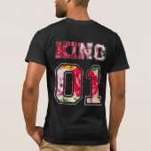 König Text Graffiti-Style-Lettering T-Shirt (Rückseite)