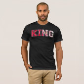 König Text Graffiti-Style-Lettering T-Shirt (Vorne ganz)