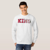König Text Graffiti-Style-Lettering T-Shirt (Vorne ganz)