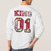 König Text Graffiti-Style-Lettering T-Shirt (Rückseite)