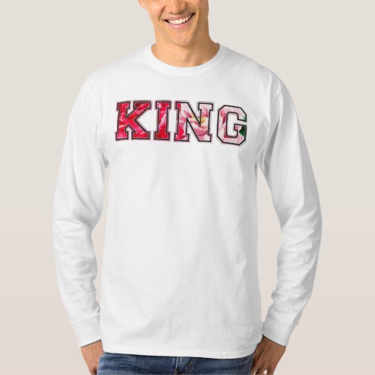 König Text Graffiti-Style-Lettering T-Shirt (Vorderseite)