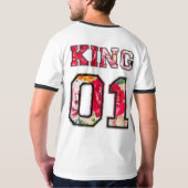 König Text Graffiti-Style-Lettering T-Shirt (Rückseite)