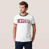 König Text Graffiti-Style-Lettering T-Shirt (Vorne ganz)