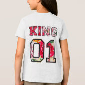 König Text Graffiti-Style-Lettering Tri-Blend Shirt (Rückseite)