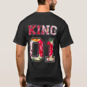König Text Graffiti-Style-Lettern T-Shirt (Rückseite)