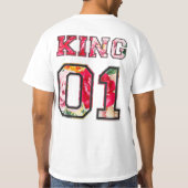 König Text Graffiti-Style-Lettern T-Shirt (Rückseite)