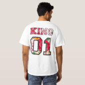König Text Graffiti-Style-Lettern T-Shirt (Schwarz voll)