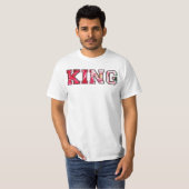 König Text Graffiti-Style-Lettern T-Shirt (Vorne ganz)