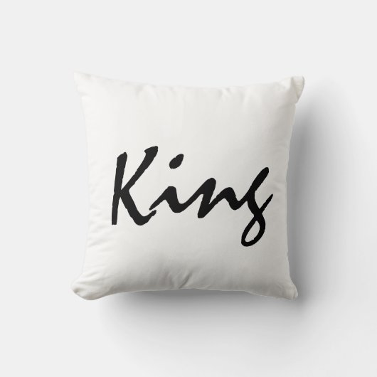 König Throw Decorative Bedroom Pillow Kissen (Vorderseite)